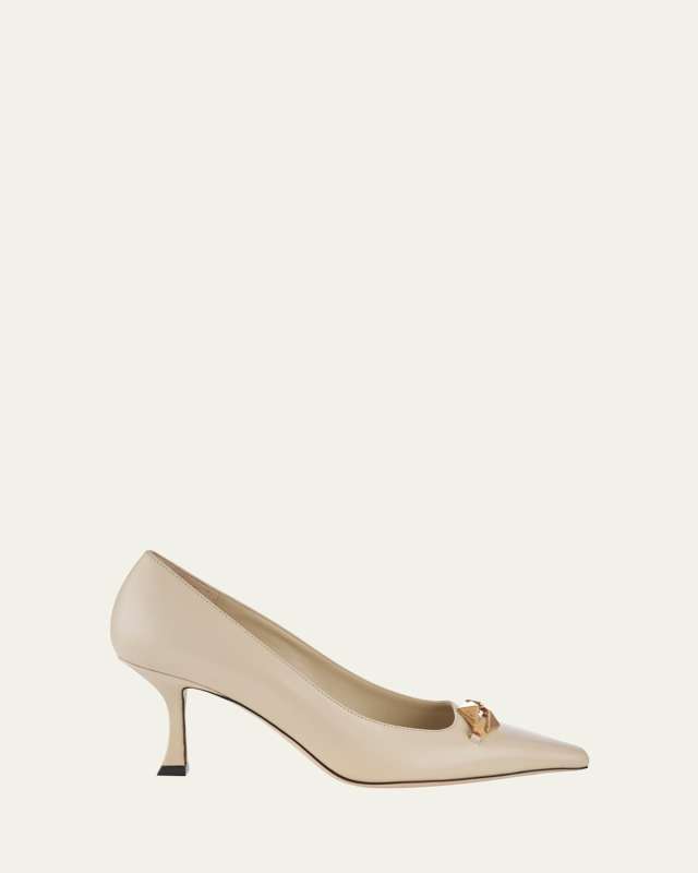 Ryker Leather Chain Pumps